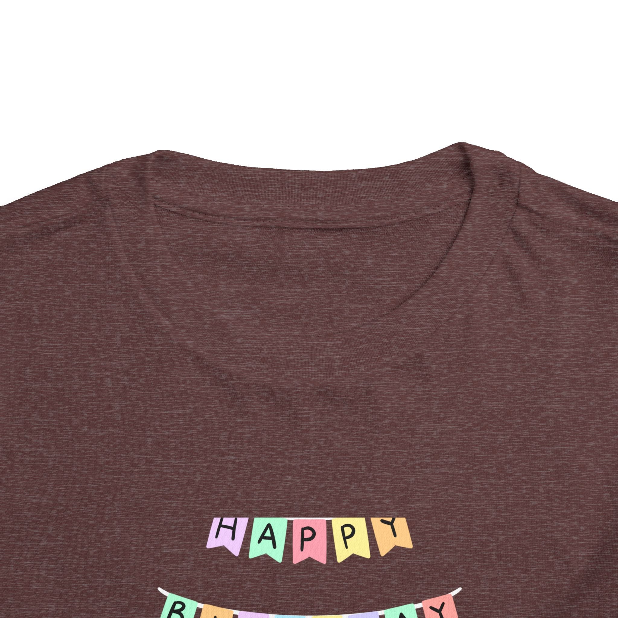 Toddler Birthday Castle Tee — "Happy Birthday" Princess Shirt