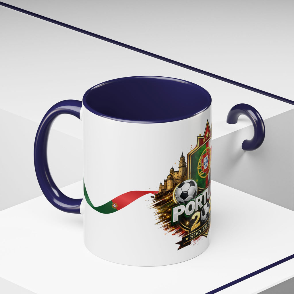 Portugal 2026 Soccer Mug – Portugal Flag & Crest Accent Coffee Cup