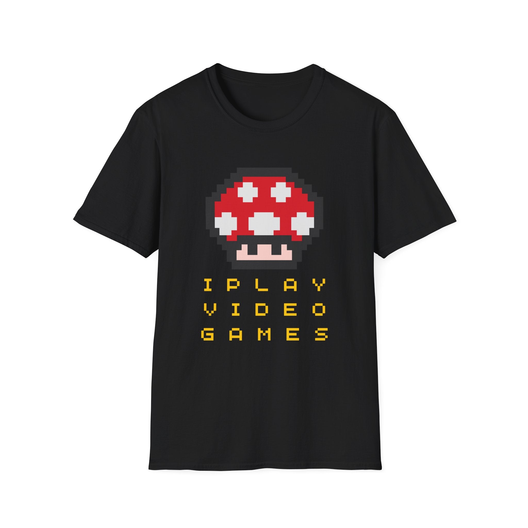 Pixel Mushroom "I Play Video Games" T-Shirt