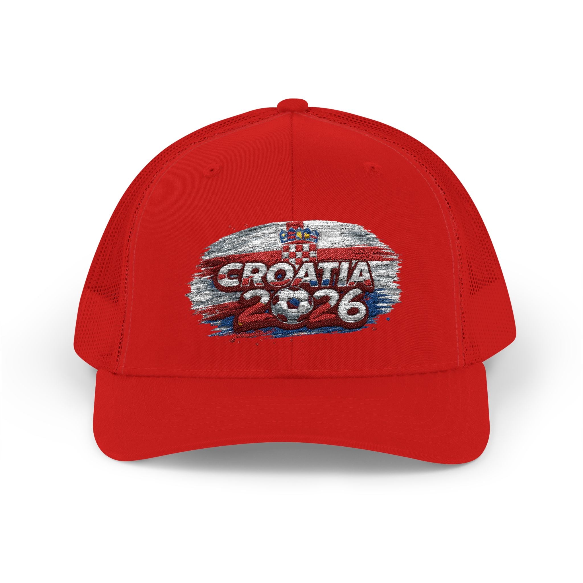 Croatia 2026 Sparkle Flag Trucker Cap