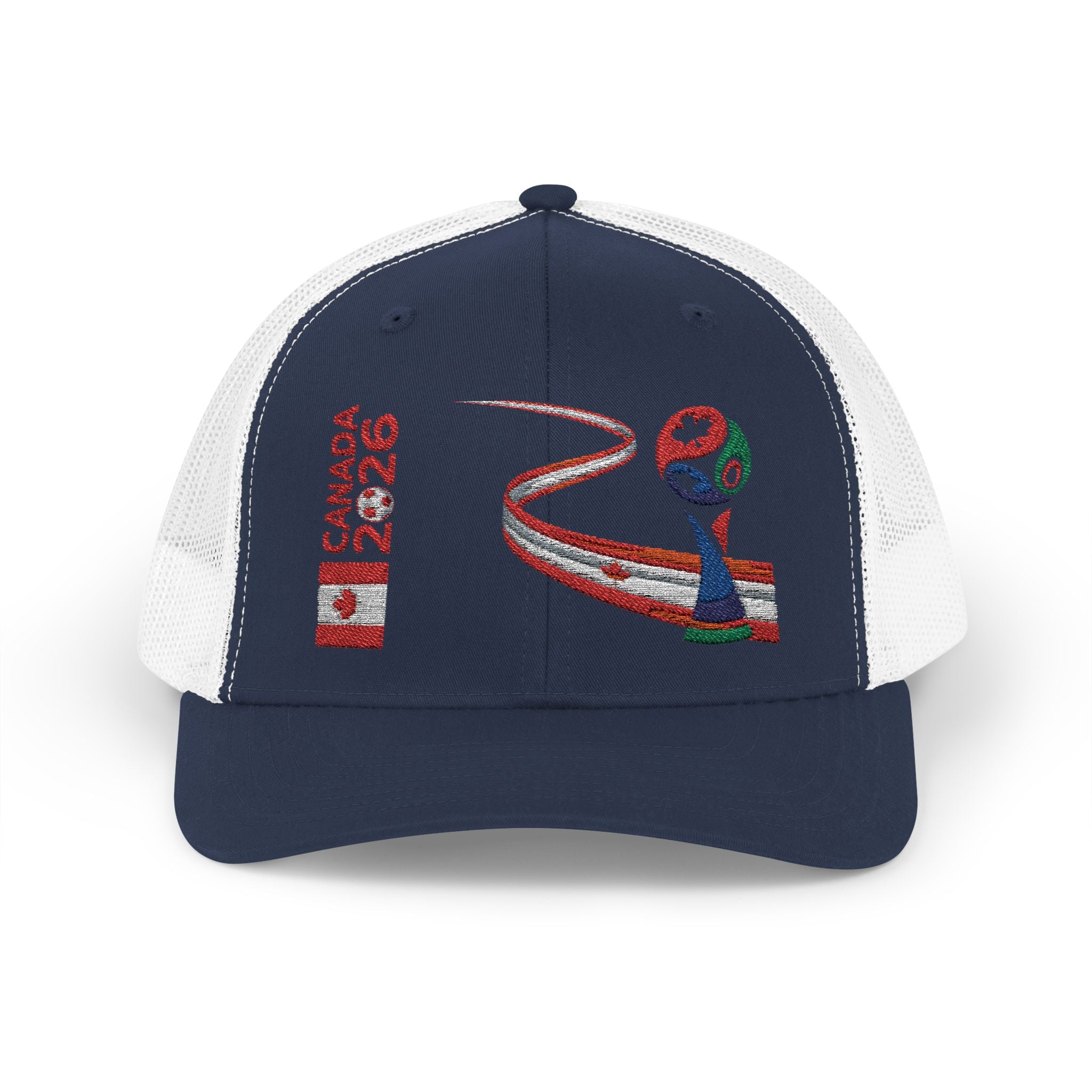 Canada 2026 Snapback Trucker Hat — Red Maple Road Design