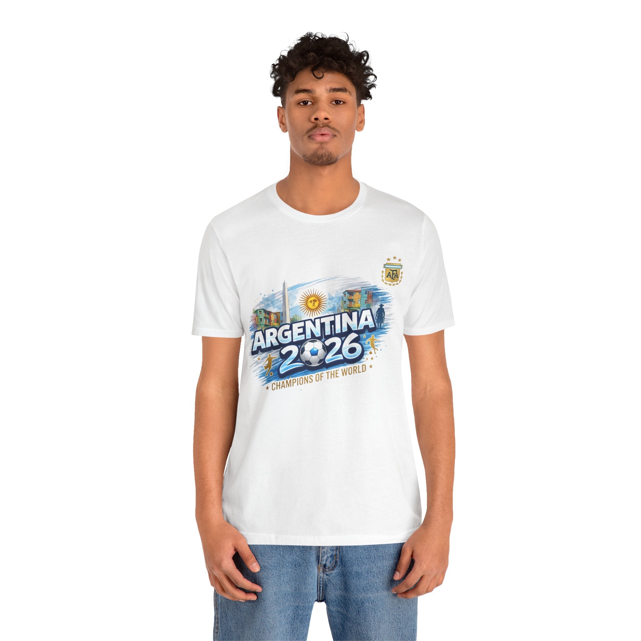 Argentina 2026 Champions T-Shirt — "Champions of the World" Soccer Fan Tee