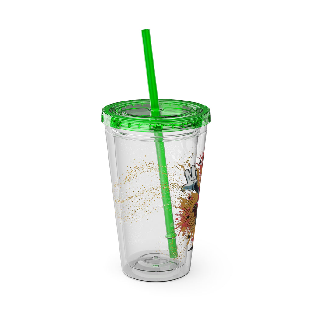 Minnie Mouse Sunsplash 16oz Tumbler with Straw