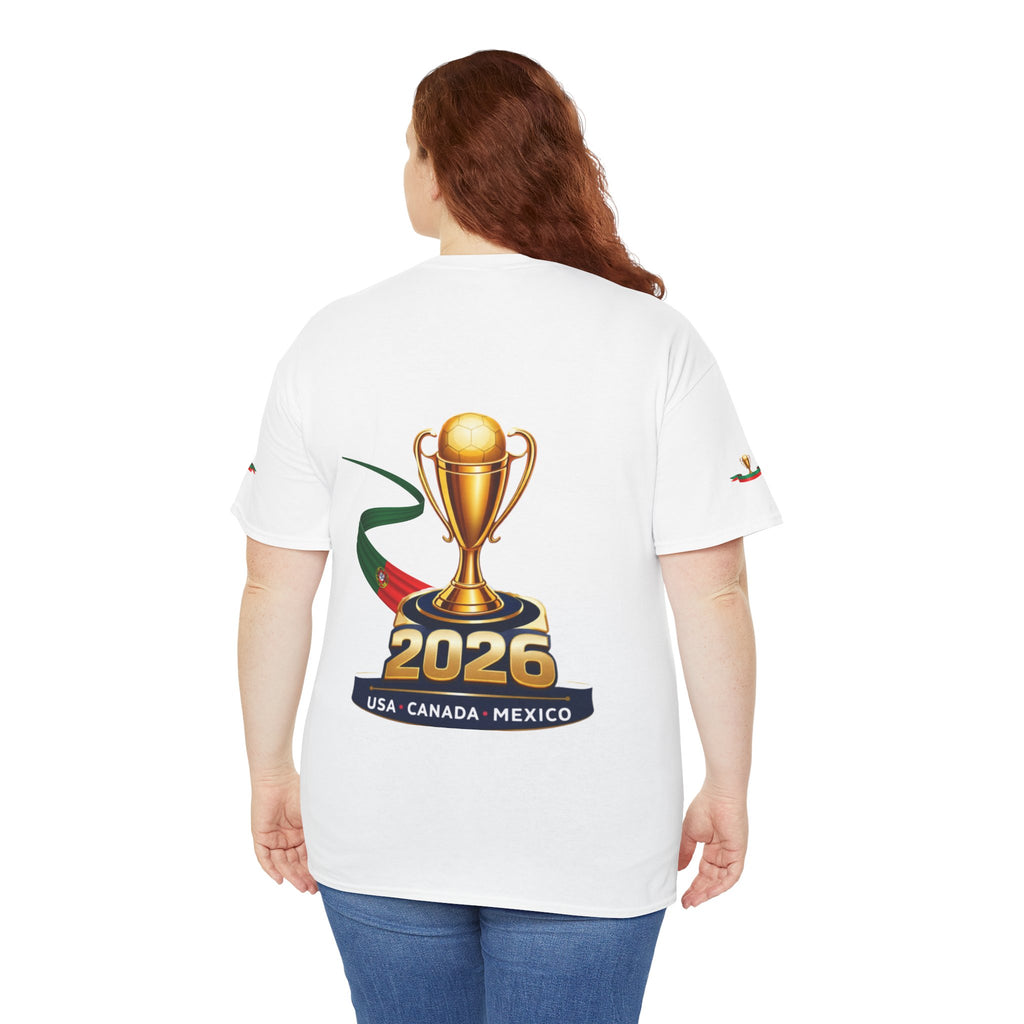Portugal 2026 Soccer T-Shirt — Cup Trophy Design (USA Canada Mexico)