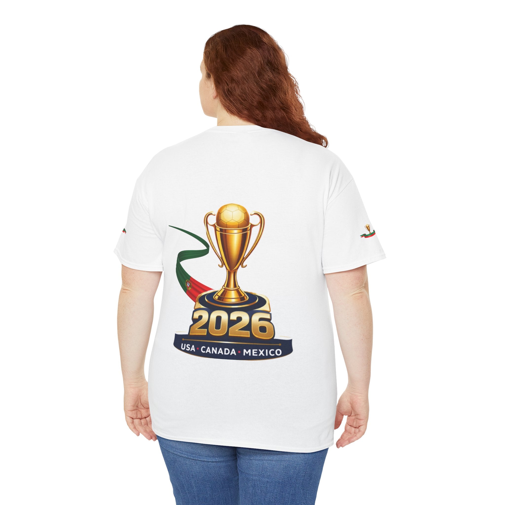 Portugal 2026 Soccer T-Shirt — Cup Trophy Design (USA Canada Mexico)