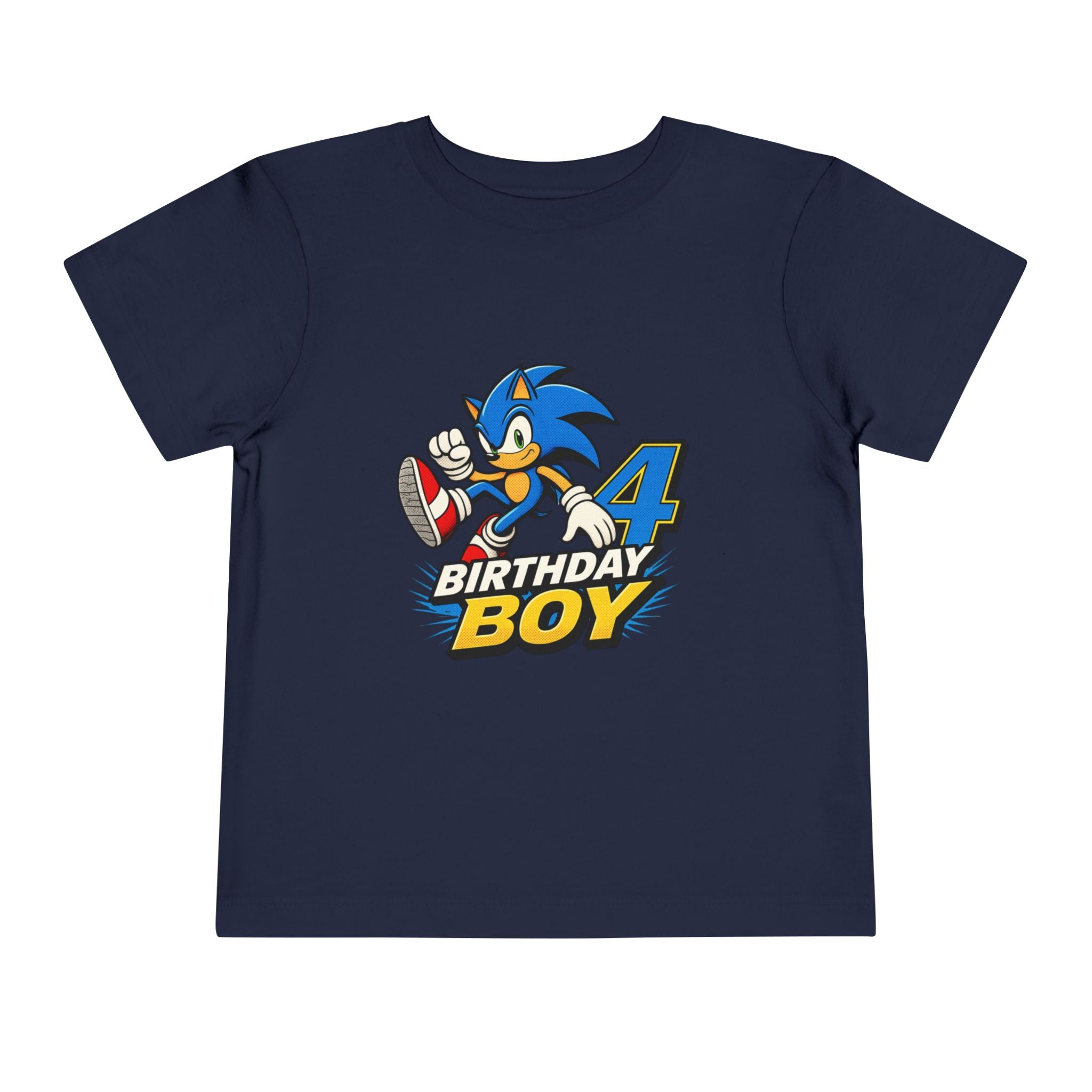 Sonic 4th Birthday Boy Toddler Tee