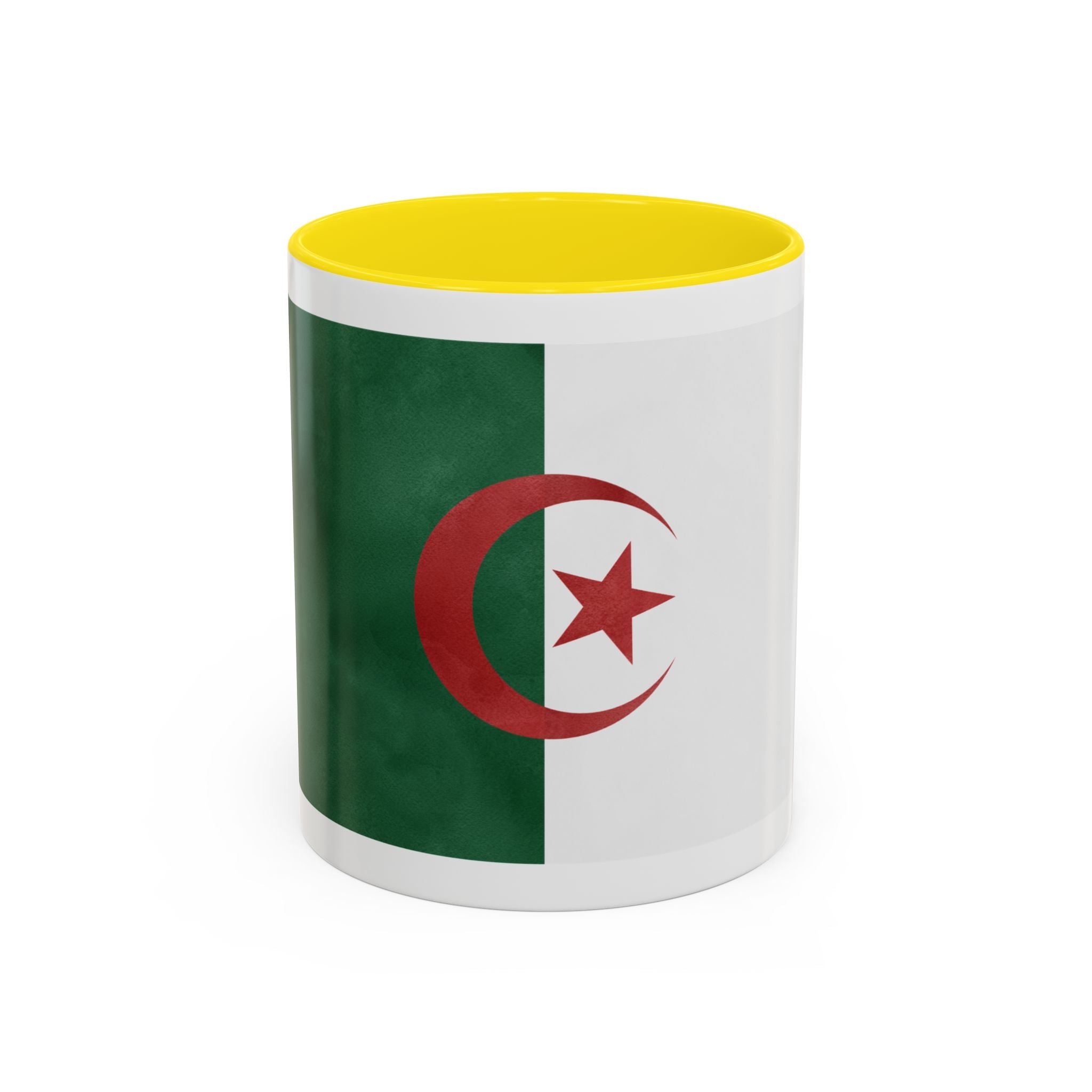 Algeria Flag Accent Coffee Mug (11/15oz) — Crescent & Star National Pride Tea Cup