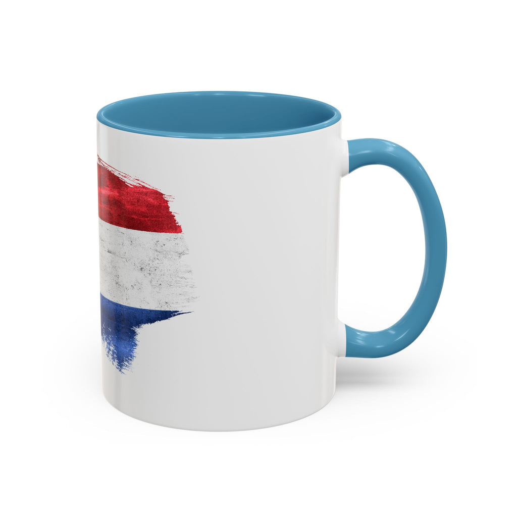 Netherlands Dutch Flag Brushstroke Accent Coffee Mug — 11/15oz