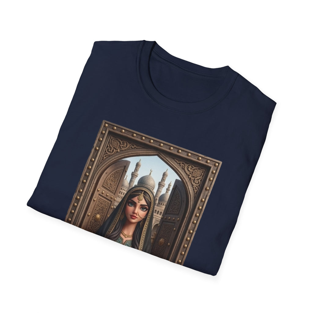 Arabian Princess Portrait T-Shirt — Arabic Calligraphy Design