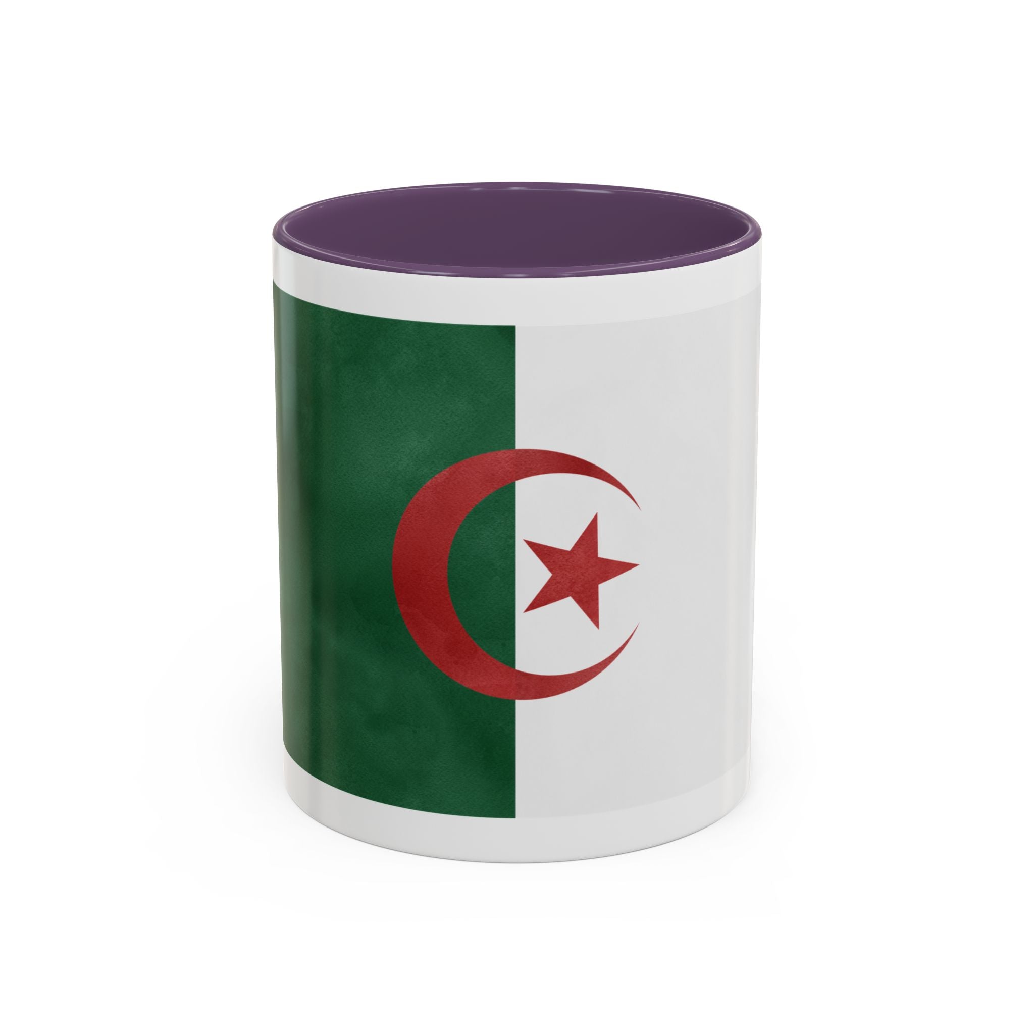 Algeria Flag Accent Coffee Mug (11/15oz) — Crescent & Star National Pride Tea Cup