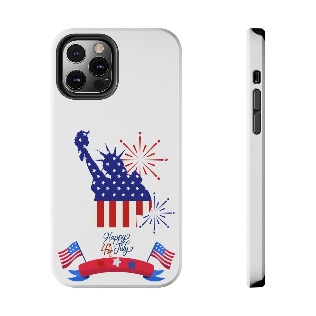 4th of July Tough Phone Case — Statue of Liberty USA Flag Design