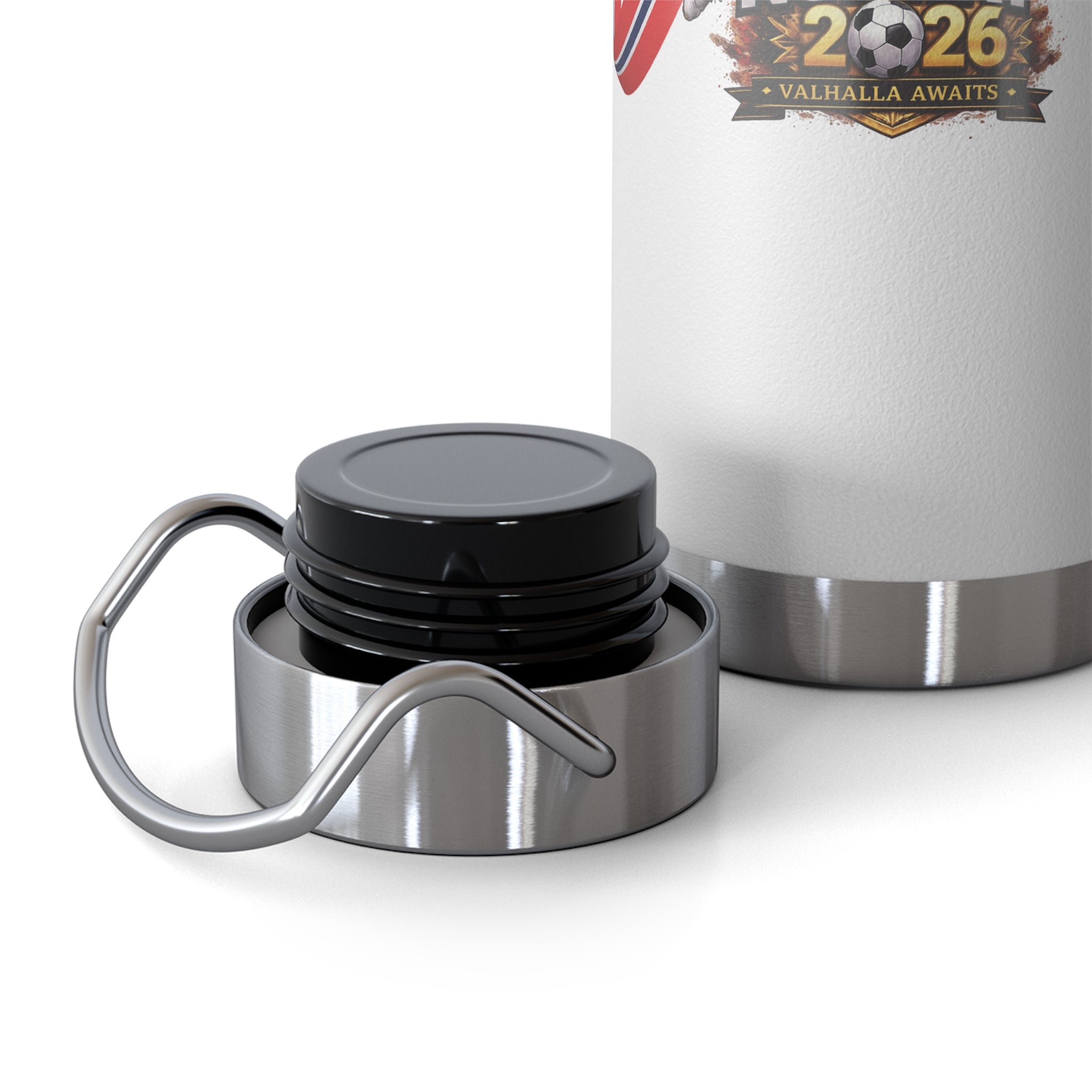 Norway 2026 Soccer Stainless Bottle - 22oz Insulated Copper Vacuum