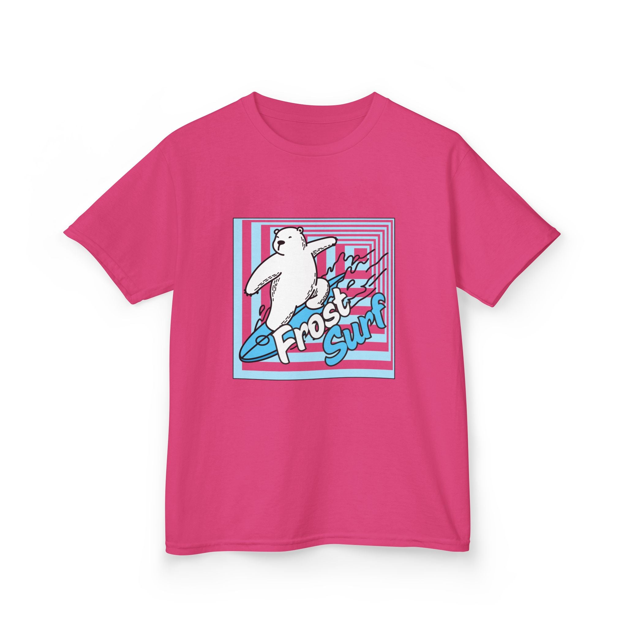Kids Tee — 'Frost Surf' Polar Bear Surfing Graphic