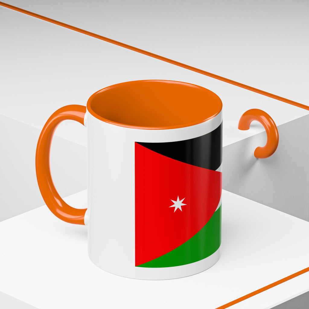Jordan Flag Accent Coffee Mug – Patriotic Jordanian Tea & Coffee Cup (11/15oz)