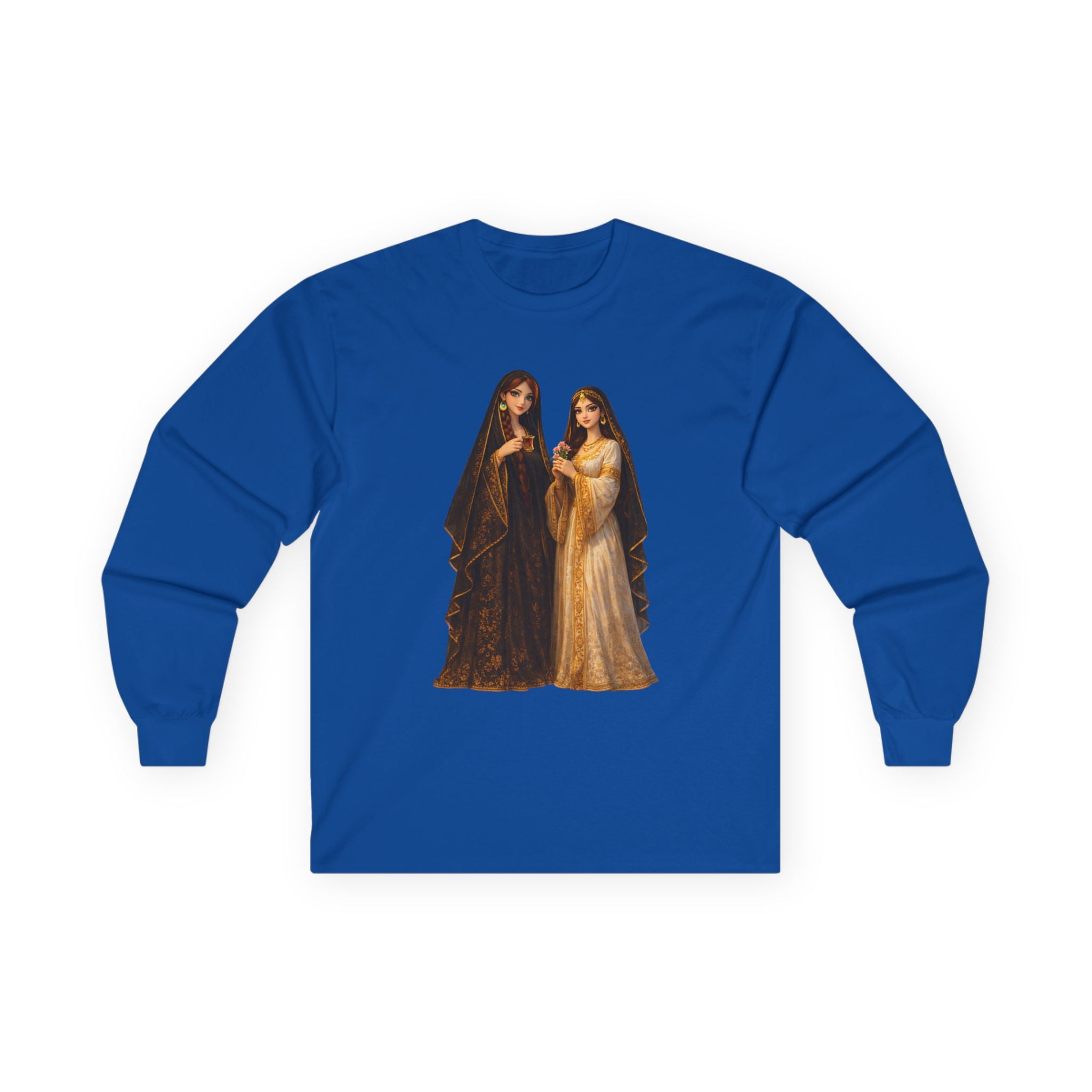 Iraqi women Long Sleeve Tee — Gothic Sisters Vintage Art Print