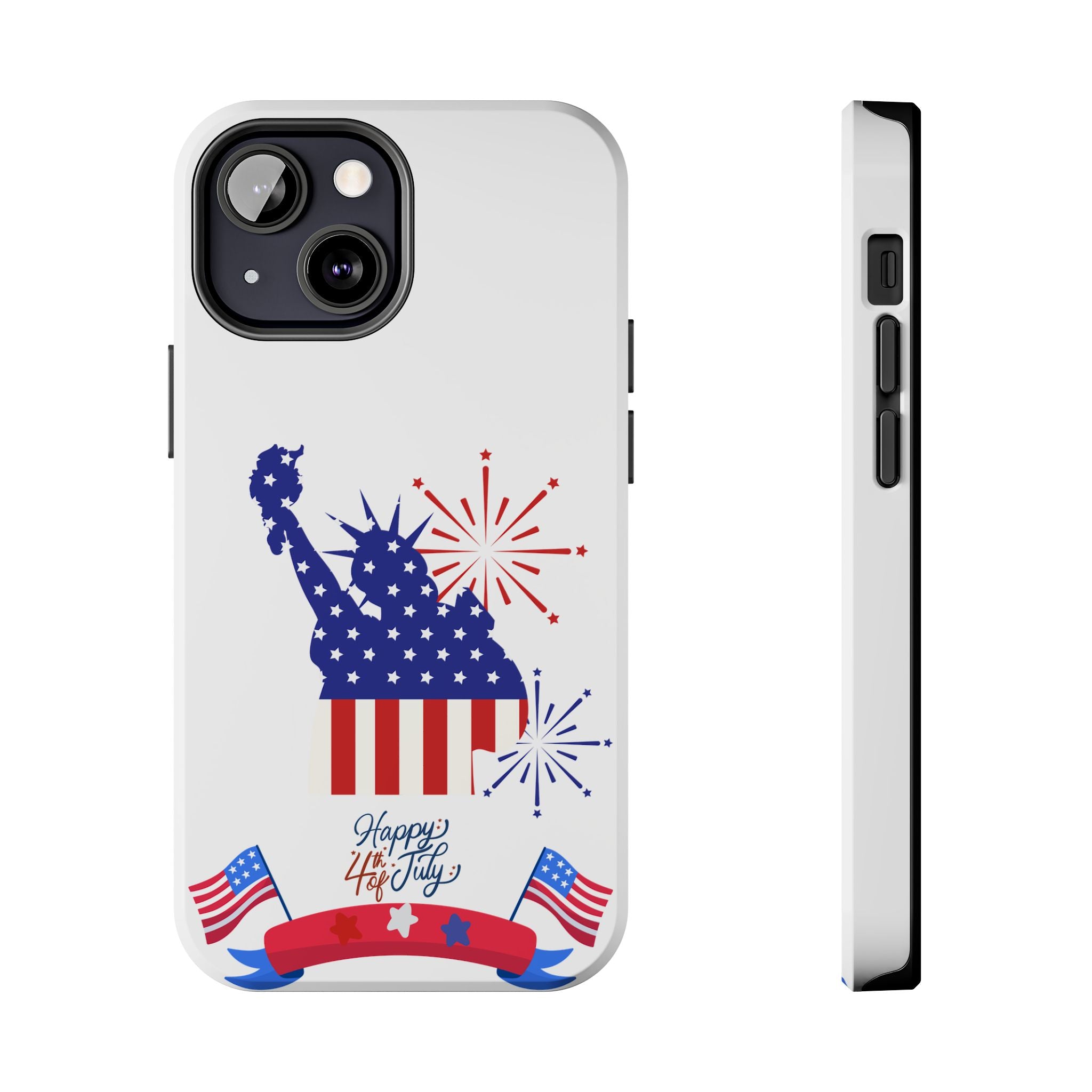 4th of July Tough Phone Case — Statue of Liberty USA Flag Design