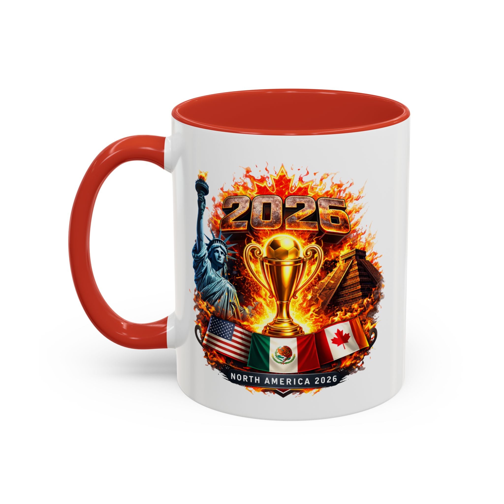 2026 North America Championship Coffee Mug — Trophy & Flags Accent Mug