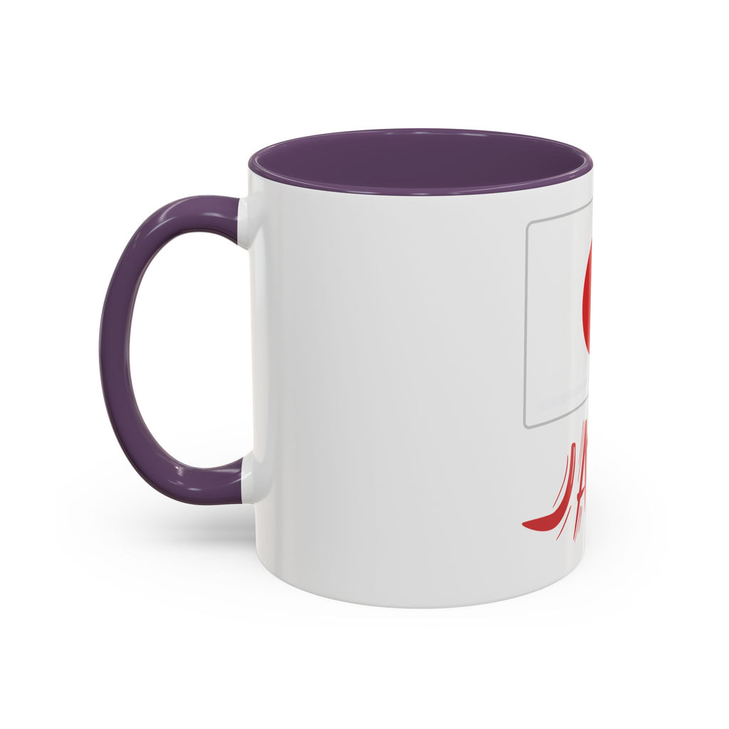 Japan Flag Accent Coffee Mug – Red Rising Sun Design (11/15oz)