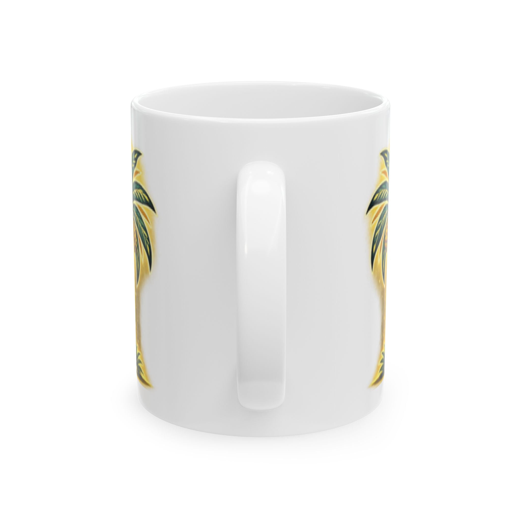 Tropical Pineapple Ceramic Mug – Bright Summer Fruit Coffee Cup (11oz/15oz)