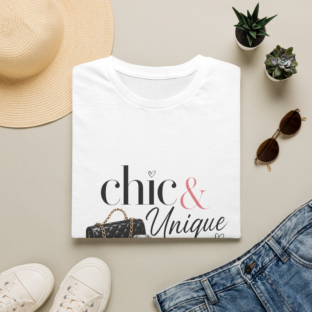 Chic & Unique Graphic Tee — Fashionable Accessories Print