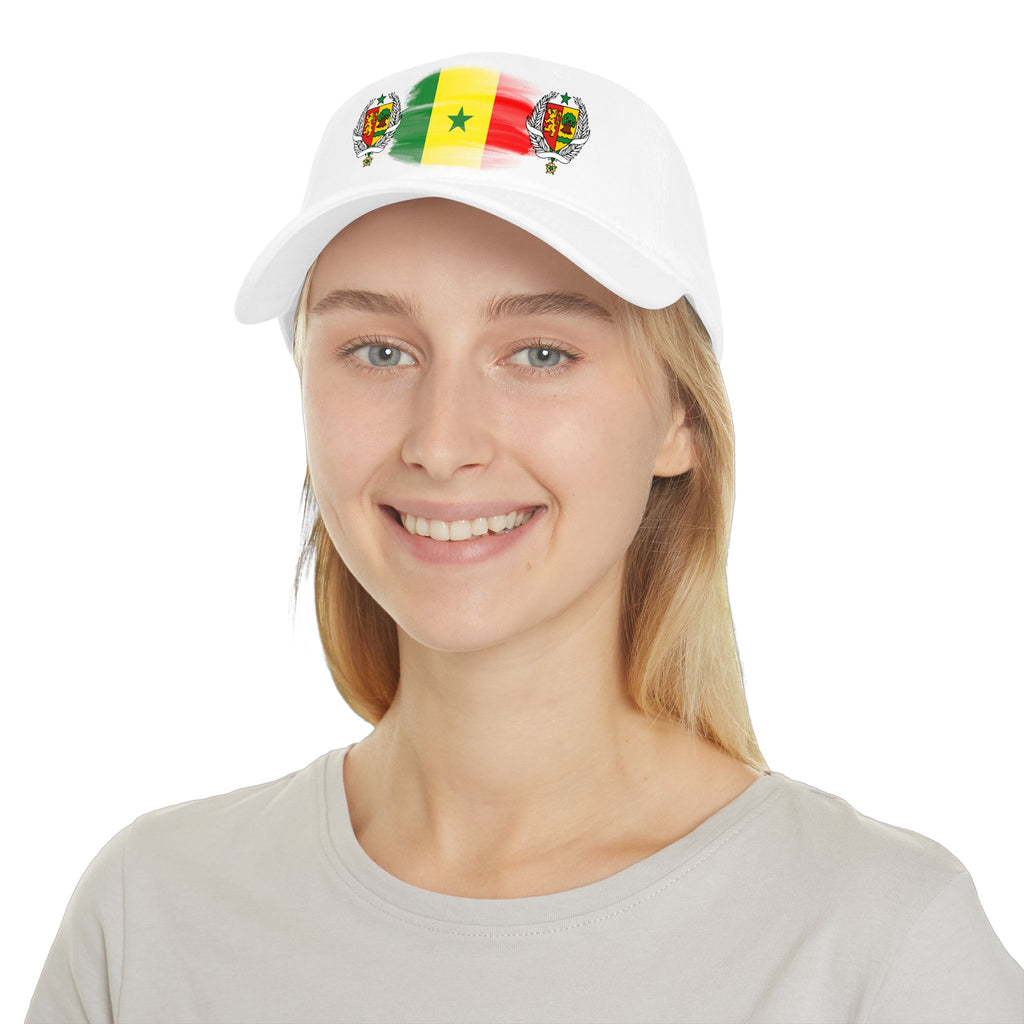 Senegal Flag Baseball Cap – Painted Flag Design with Coat of Arms