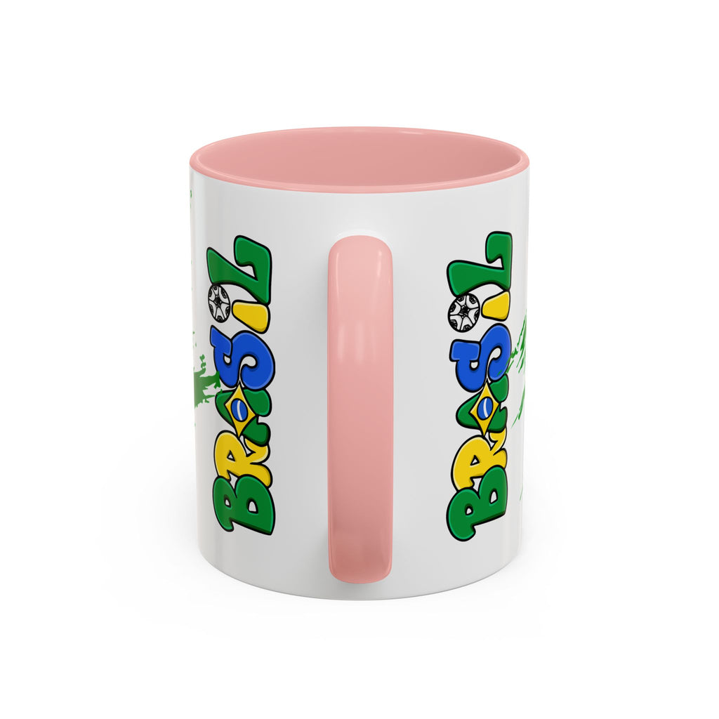 Brazil Flag Accent Coffee Mug — Brasil Pride 11/15oz