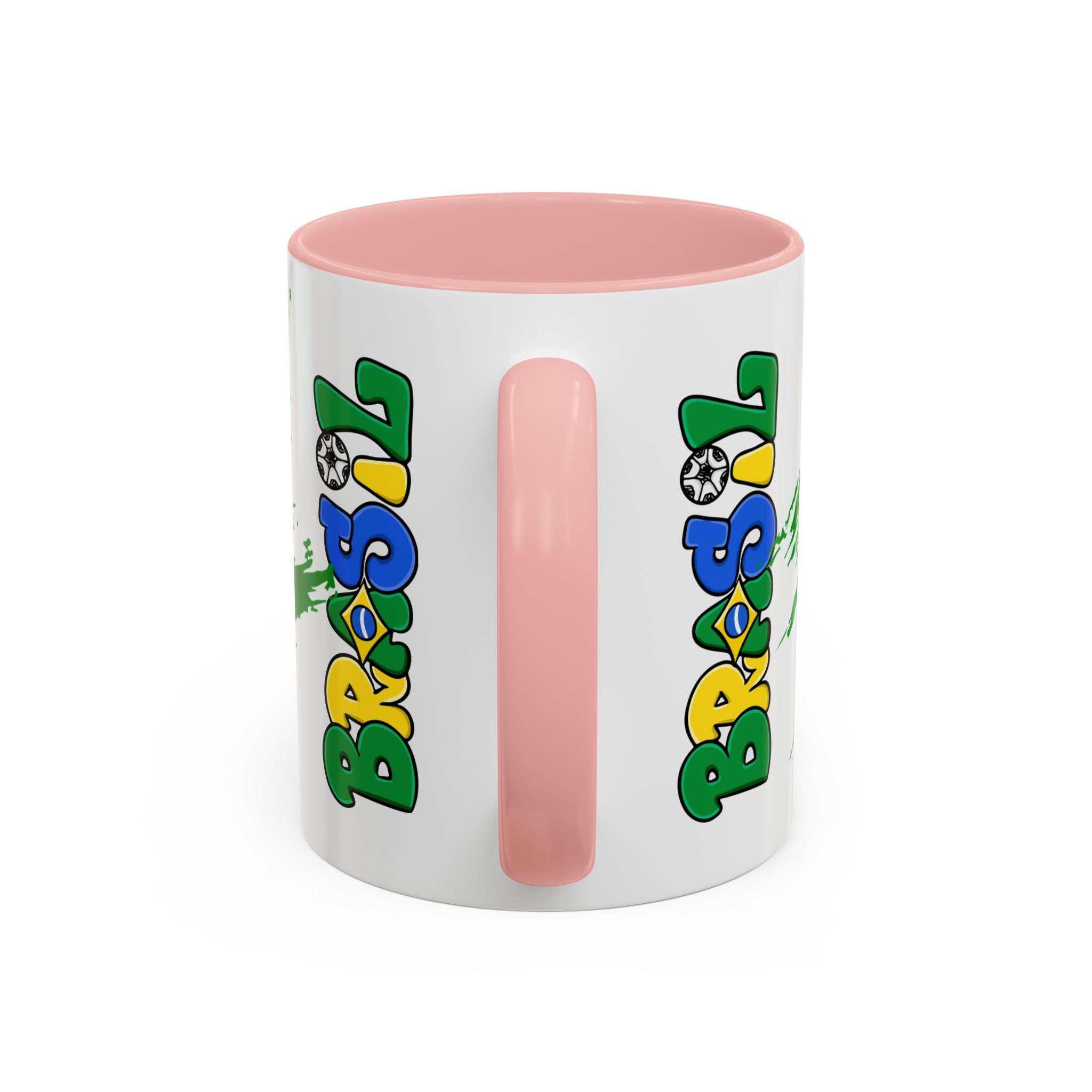 Brazil Flag Accent Coffee Mug — Brasil Pride 11/15oz