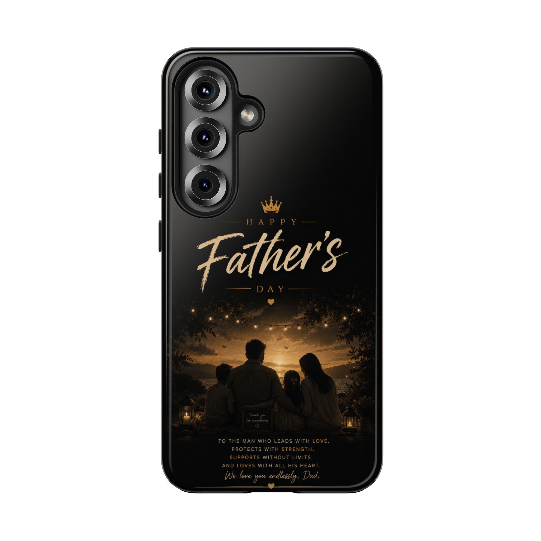 Father’s Day Tough Phone Case — Personalized Sentimental Nightscape Design