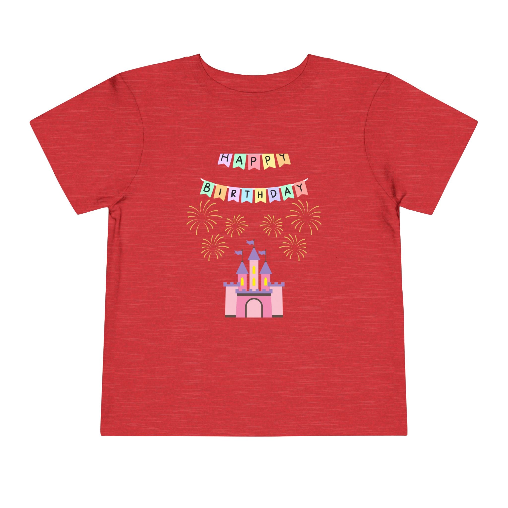 Toddler Birthday Castle Tee — "Happy Birthday" Princess Shirt