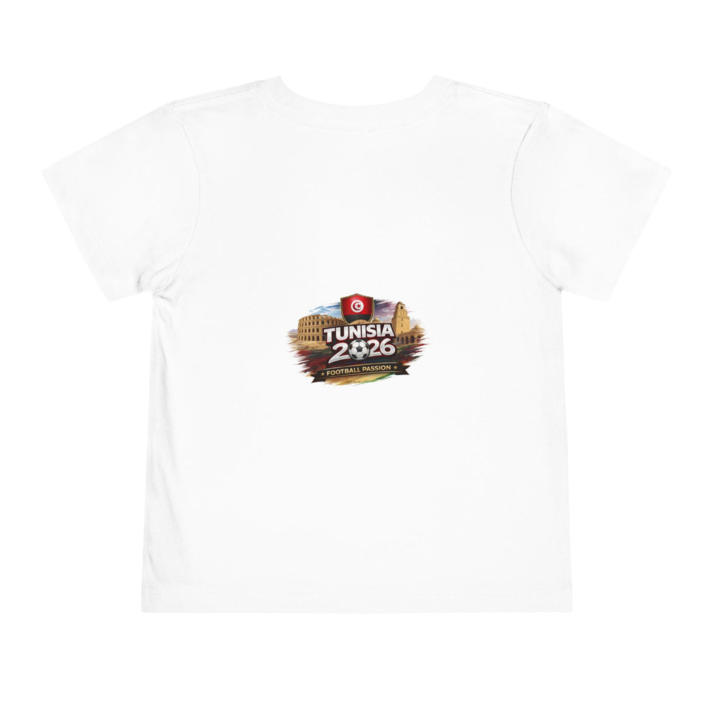 Tunisian Toddler Tee — Tunisia Flag Brushstroke Kids Shirt (Tunisia 2026)