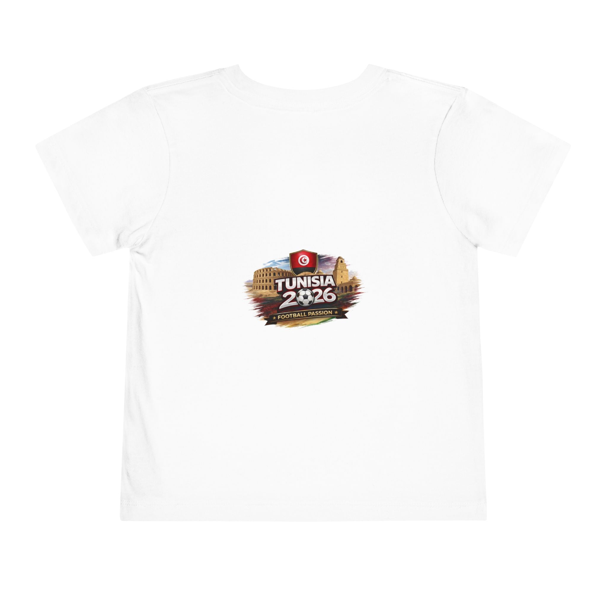 Tunisian Toddler Tee — Tunisia Flag Brushstroke Kids Shirt (Tunisia 2026)