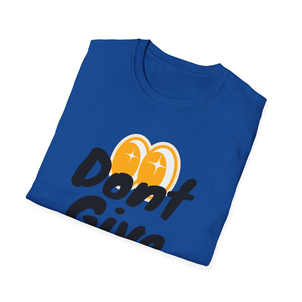 Don't Give Up T-Shirt — Motivational Graphic Tee with Positive Icons