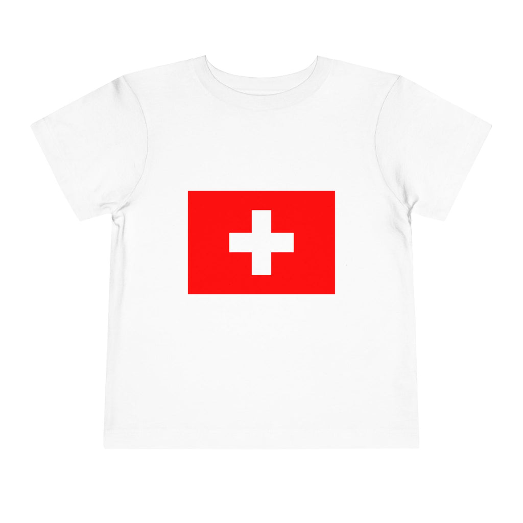 Switzerland Toddler Tee — 2026 World Cup Trophy Graphic with Swiss Flag