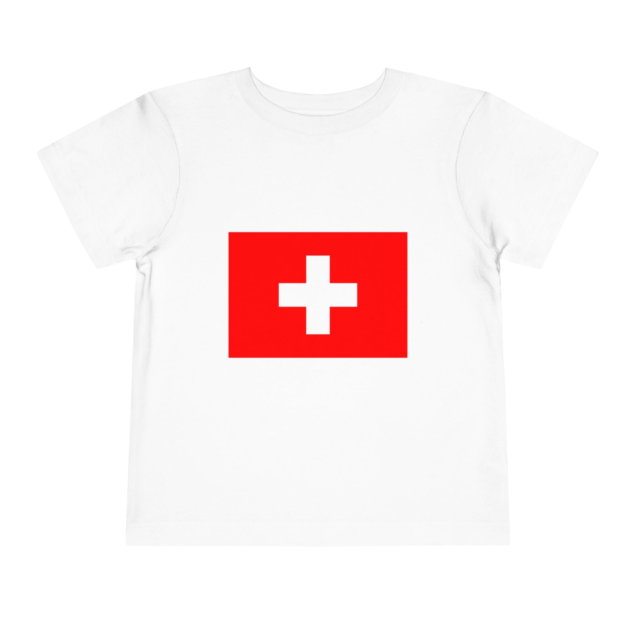 Switzerland Toddler Tee — 2026 World Cup Trophy Graphic with Swiss Flag