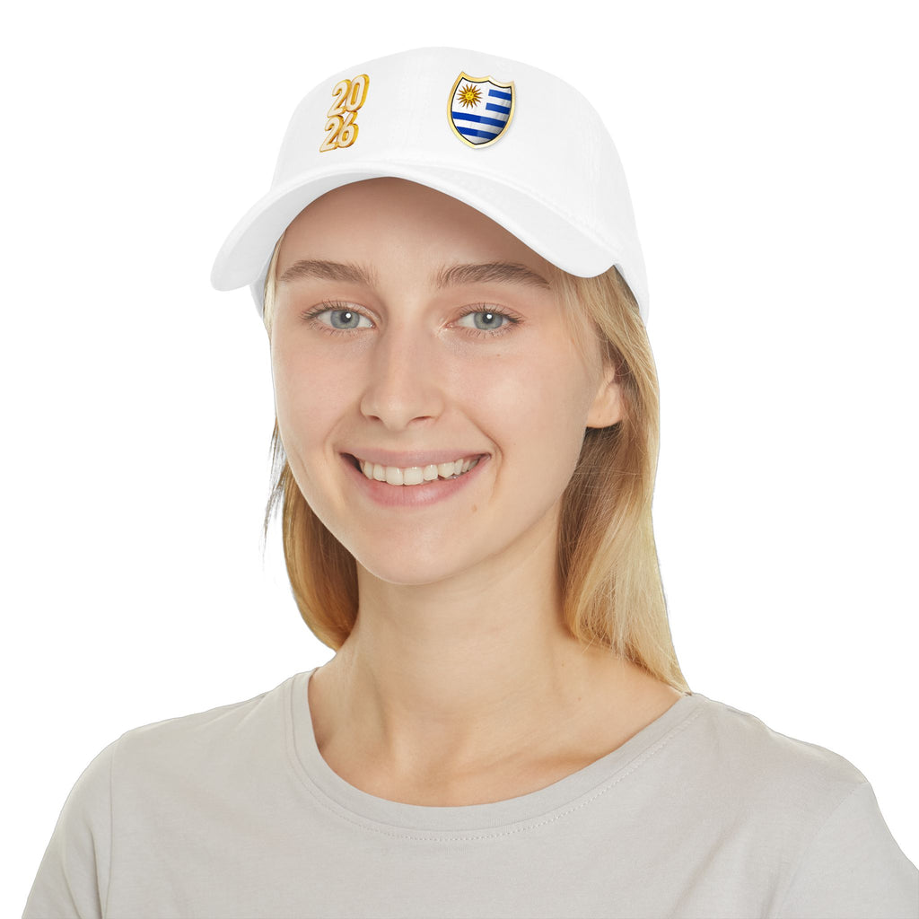 Uruguay 2026 Embroidered Baseball Cap – National Flag Shield & 2026 Patch