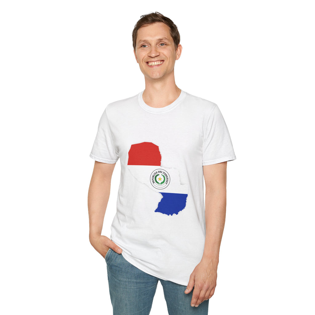 Paraguay Map & Stadium T-Shirt — Paraguayan Flag Soccer Fan Tee