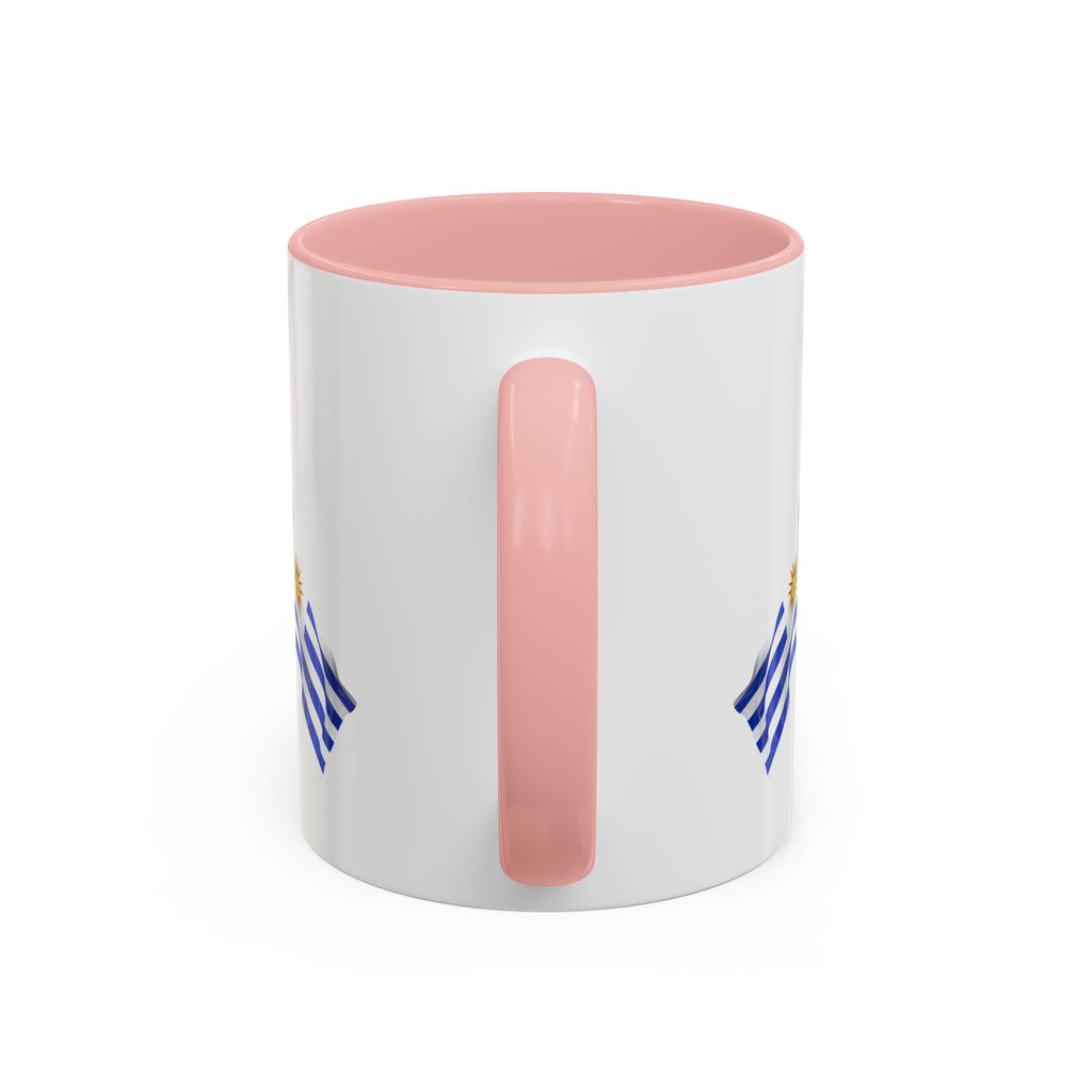 Uruguay Flag Accent Coffee Mug — Blue Sun National Pride 11/15oz