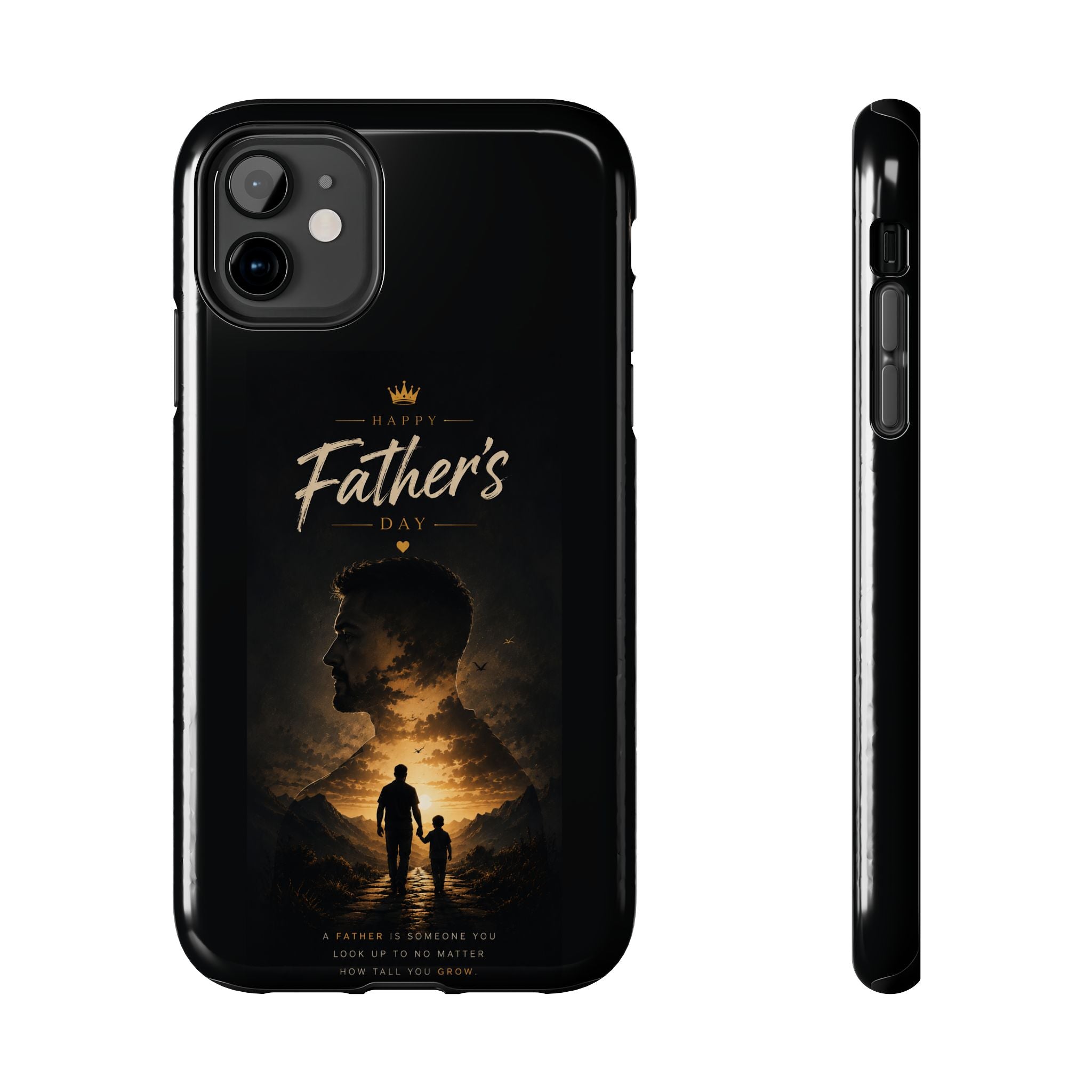 Father's Day Tough Phone Case – Silhouette Dad & Child Tribute
