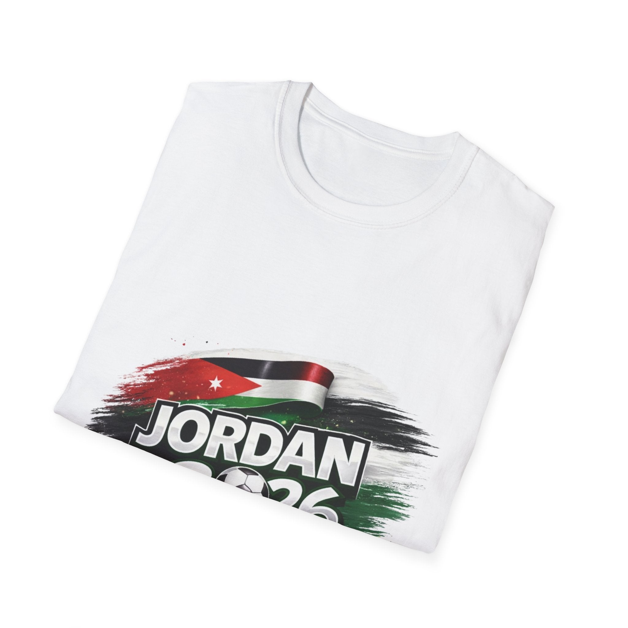 Jordan 2026 Soccer T-Shirt – Jordan Flag Design