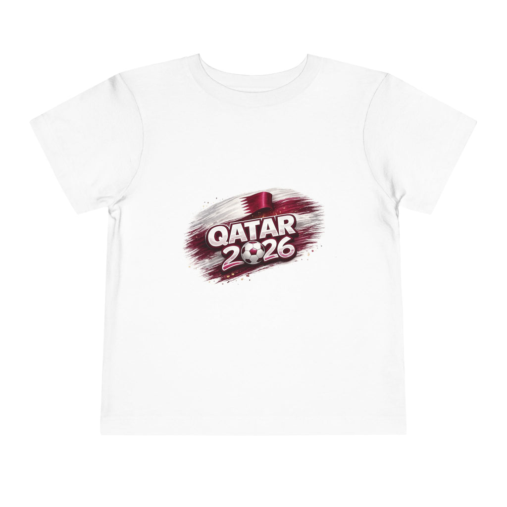 QatarToddler Tee - Qatar 2026 Football Cup Flag Design