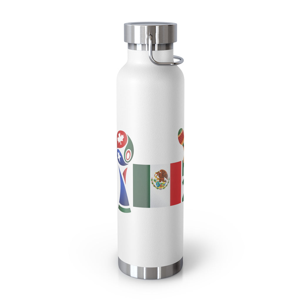 Mexico 2026 Soccer Cup Insulated Bottle — 22oz Copper Vacuum Flask