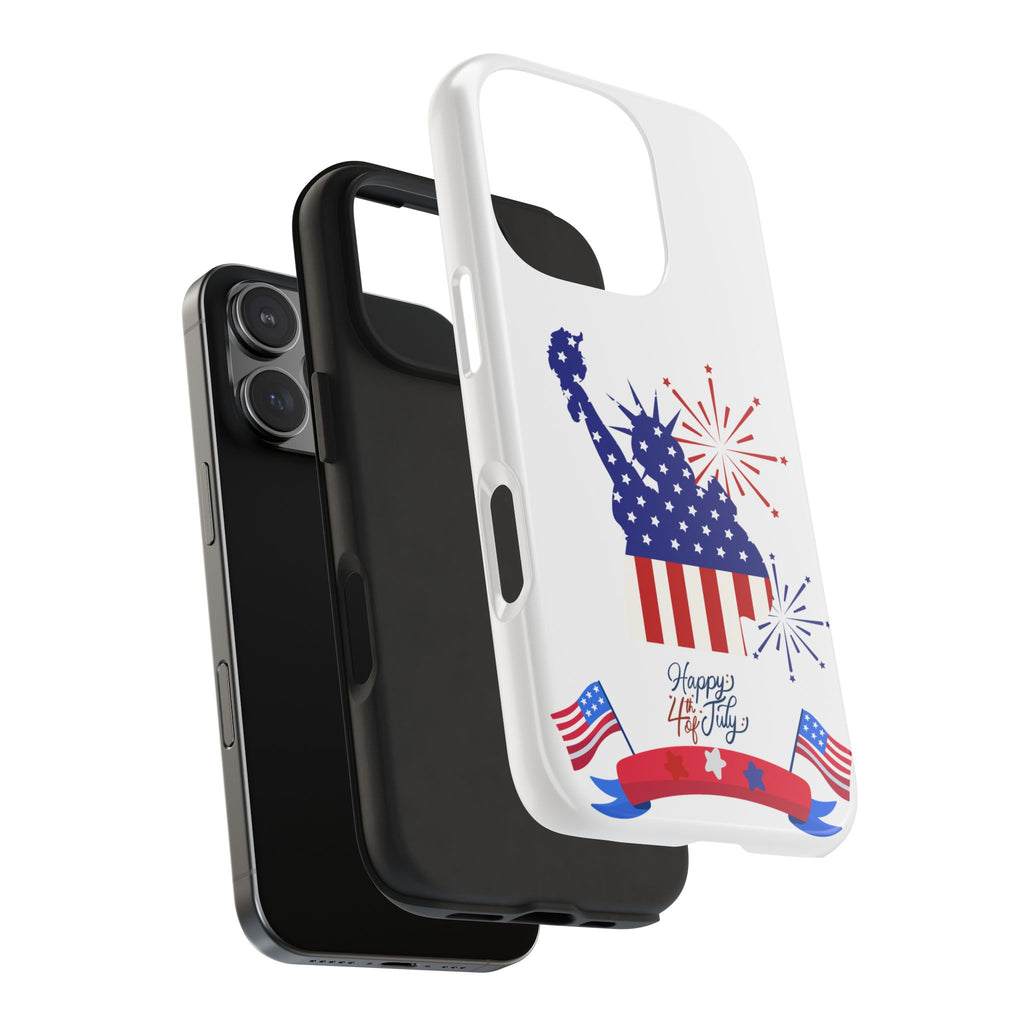 4th of July Tough Phone Case — Statue of Liberty USA Flag Design