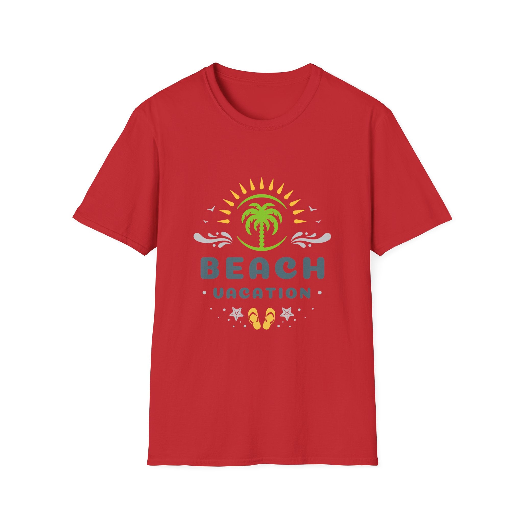 Beach Vacation T-Shirt — Palm Tree Sunset Graphic Tee