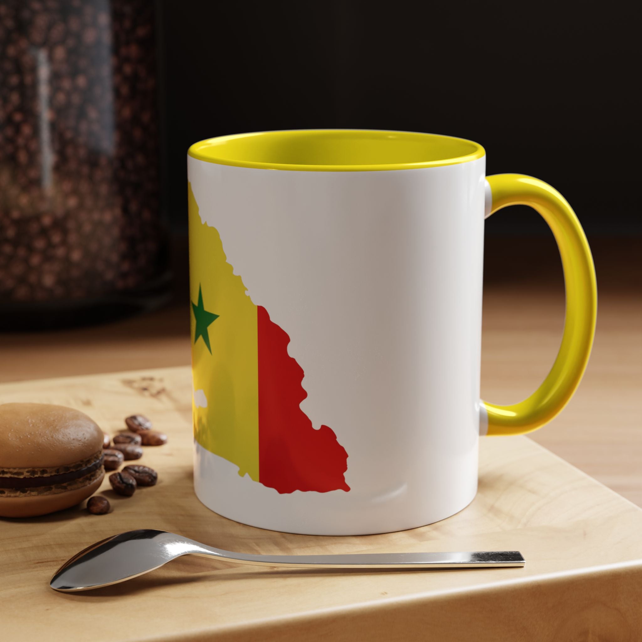 Senegal Flag Map Accent Coffee Mug – Pride Gift for Senegalese Coffee Lovers
