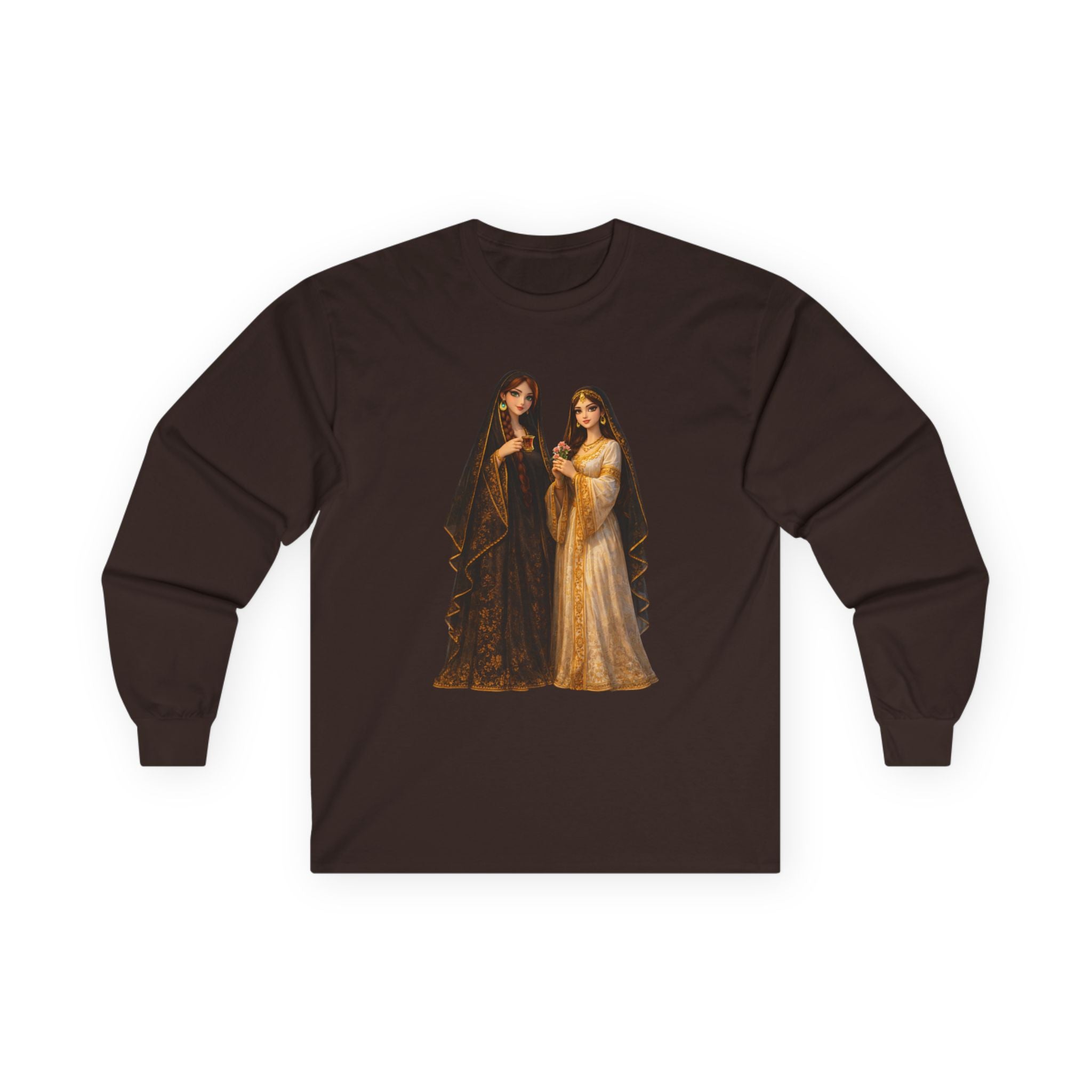 Iraqi women Long Sleeve Tee — Gothic Sisters Vintage Art Print