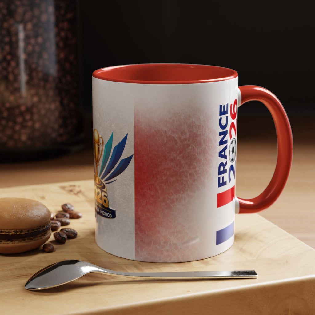 Soccer 2026 Commemorative Mug — France Accent Coffee Cup (11/15oz)