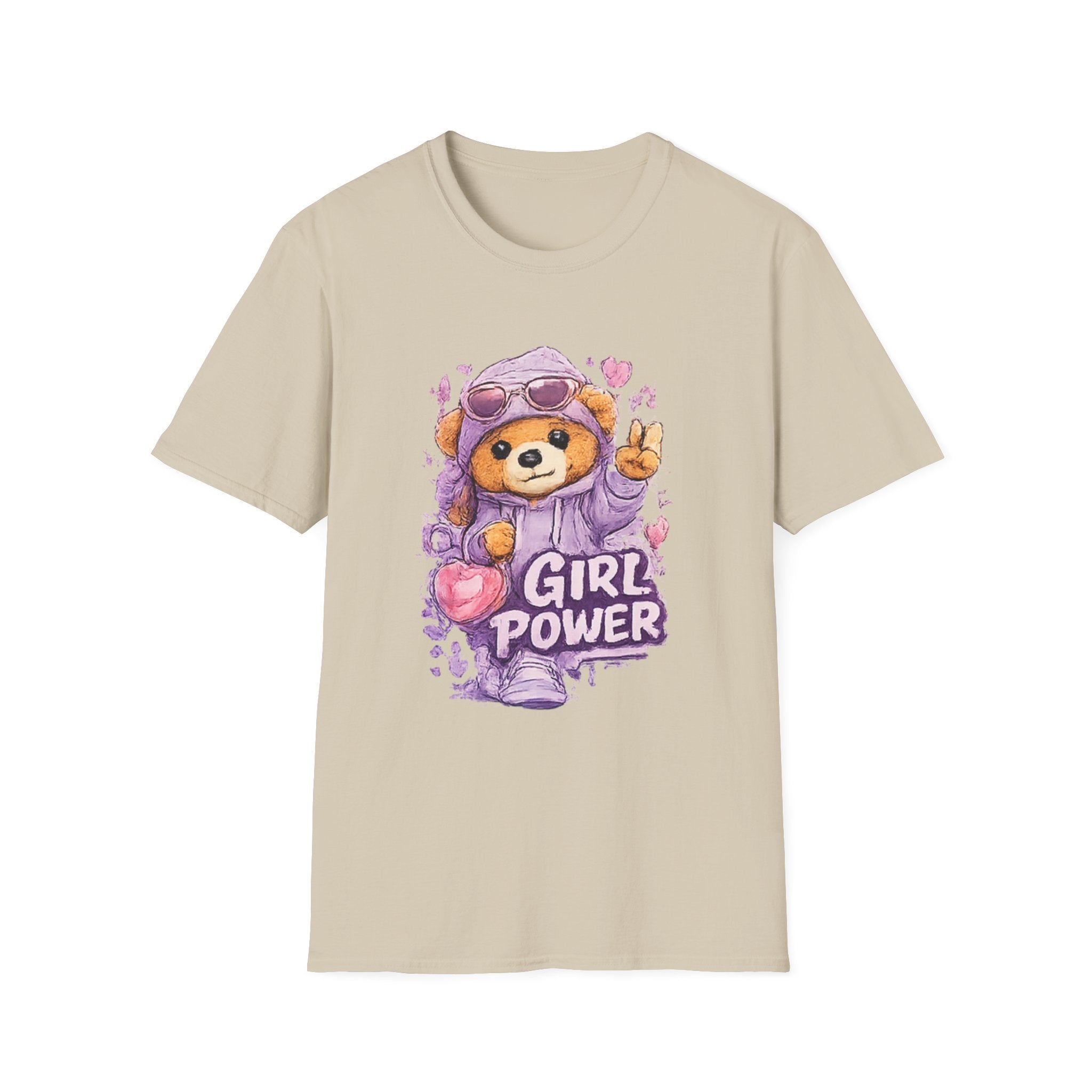 Girl Power Bear T-Shirt — Cute Feminist Graphic Tee