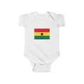 Ghana Flag Infant Bodysuit — Baby Onesie with Ghana Cup Trophy Design