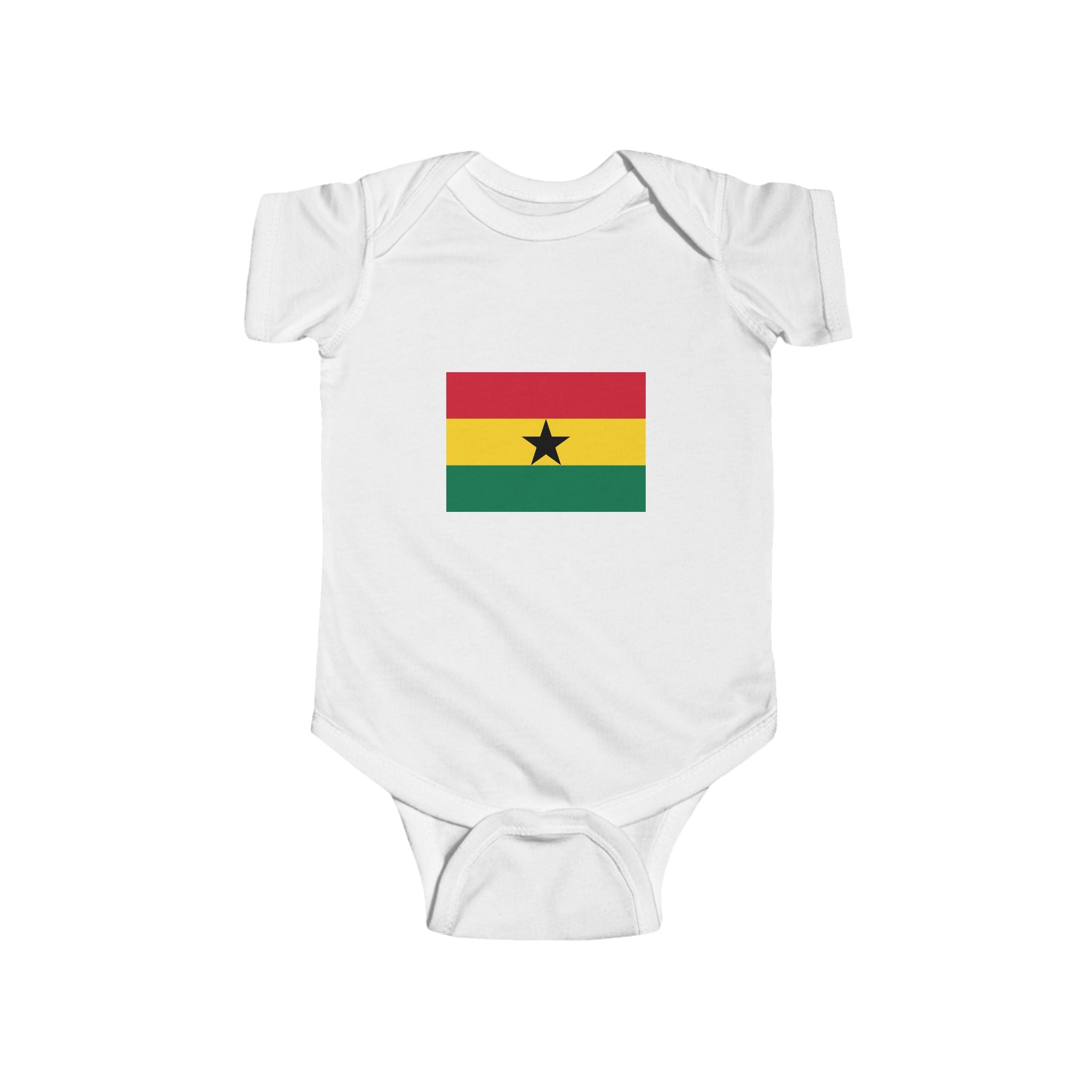 Ghana Flag Infant Bodysuit — Baby Onesie with Ghana Cup Trophy Design