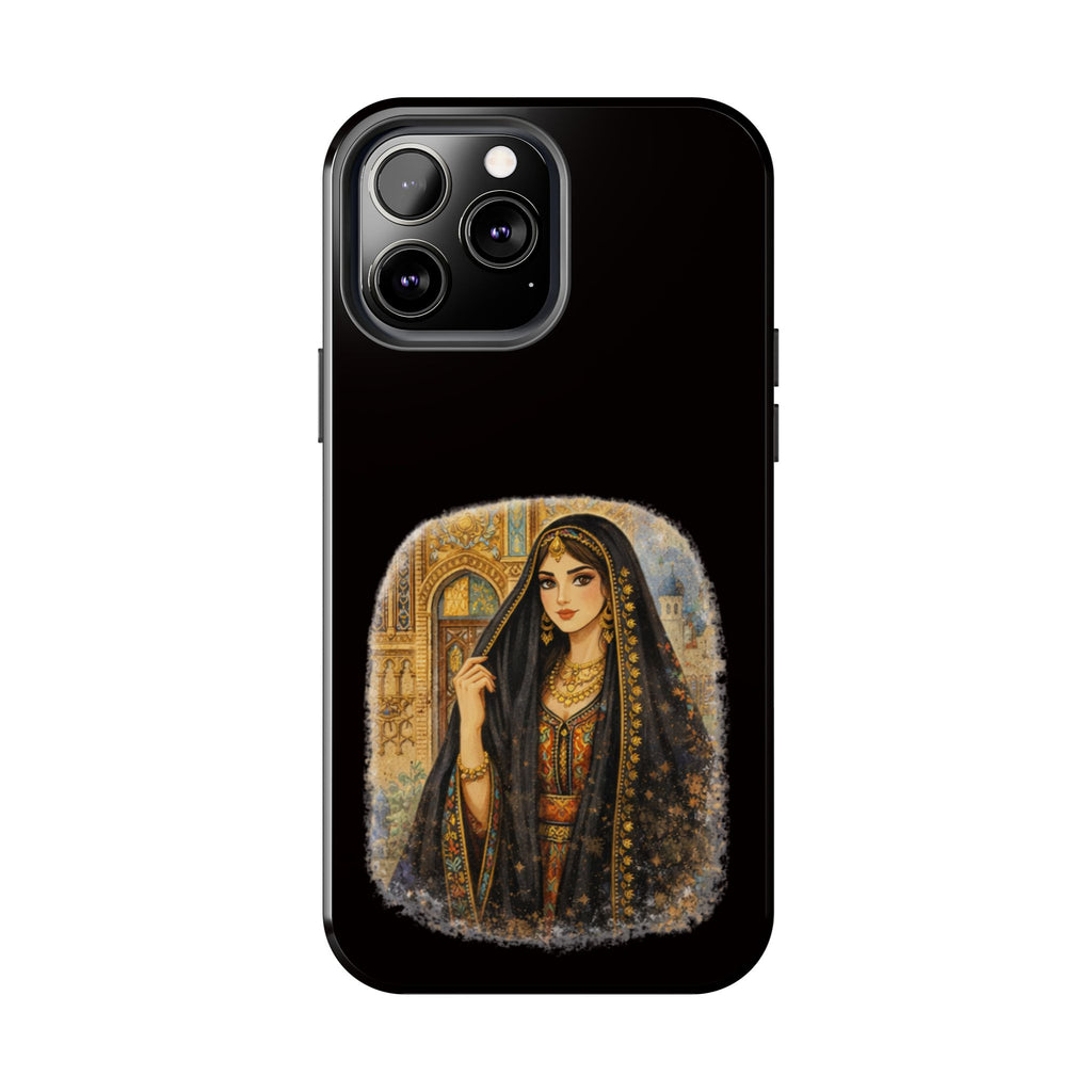 Elegant Persian Princess Tough Phone Case – Vintage Middle Eastern Art iPhone Cover